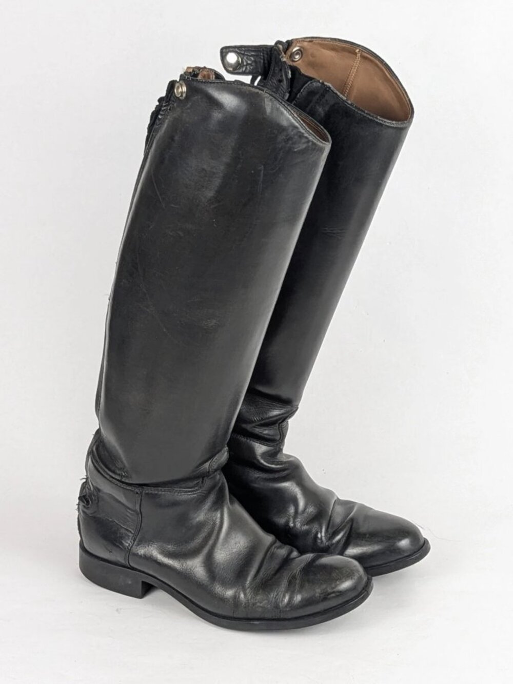 Ariat Tall Size 8.5 Equestrian Black Riding Boots 55305 Zipper Back